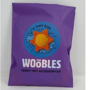 The Woobles Tiny Sun Teeny Accessory‎ Kit Yellow Orange Crochet NIP NEW
